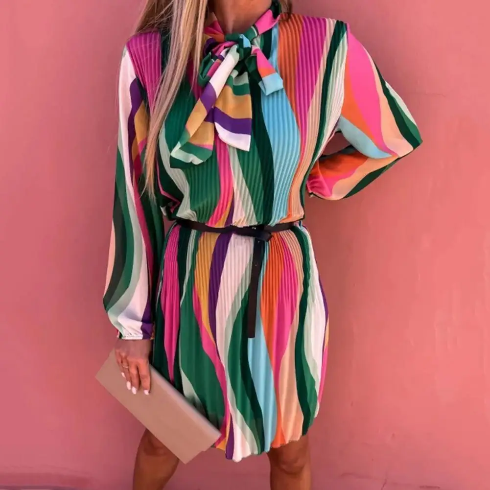 

Женское элегантное вечернее платье с длинным рукавом, весеннее шикарное платье-рубашка с цветочным принтом, лацканами и шнуровкой, винтажн...