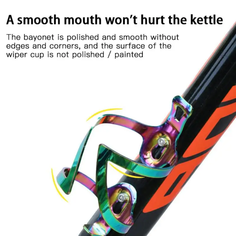 

Colorful Stable Bike Water Bottle Holder Cage Lightweight Aluminum Alloy Road Elastic Water Bottle Cage Cycling Bottle Holder