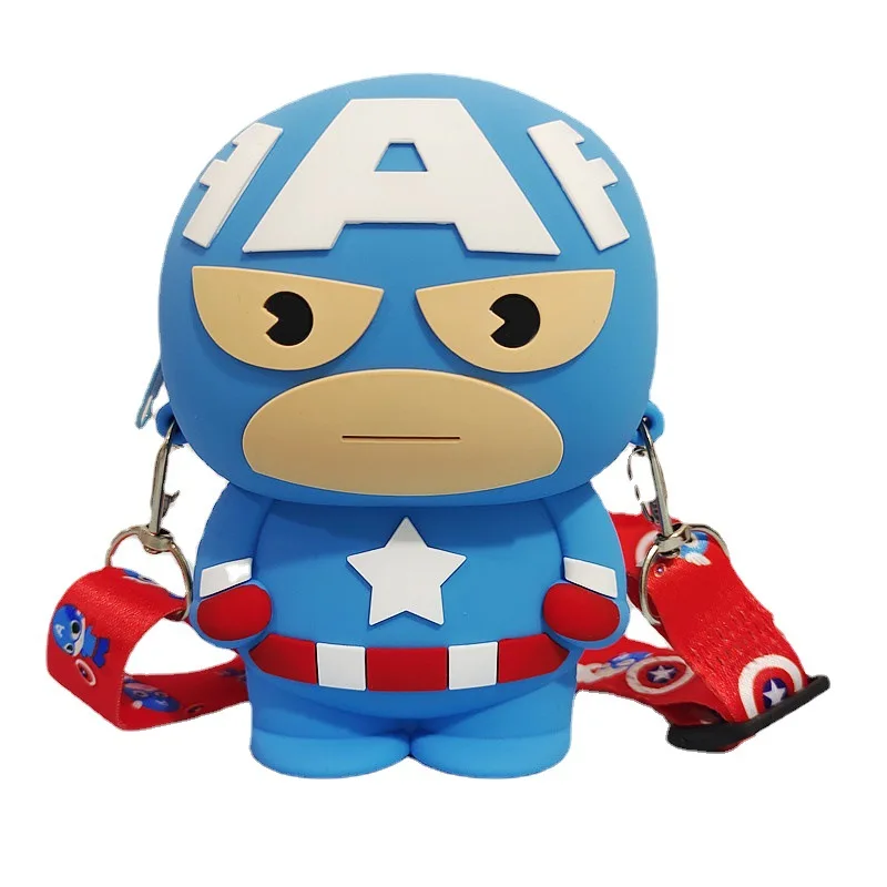 Disney 2023 New Avengers Children's Messenger Bag Spiderman Captain America Iron Man Coin Purse