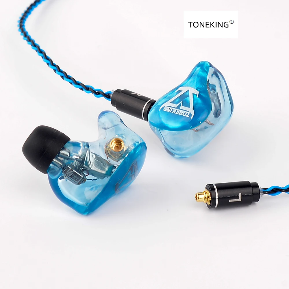 

2018 TONEKING T4 4BA Сделанные на заказ наушники-вкладыши 4 сбалансированные арматурные HIFI музыкальный монитор с MMCX 8-ядерным посеребренным кабелем
