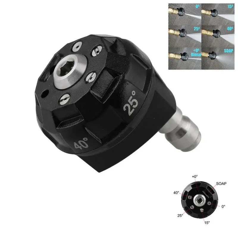 

Насадки для мойки под давлением 3600 PSI, насадки для распыления, быстрая замена, 6 в 1