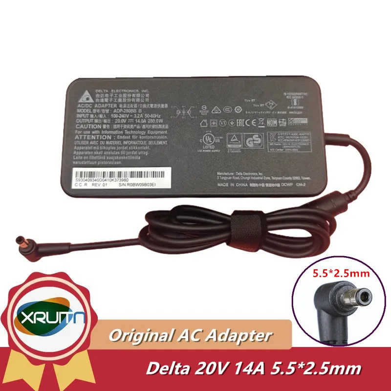 Фото Новый оригинальный адаптер переменного тока Delta ADP-280BB B A18-280P1A 280 Вт 20 В 14 А, зарядное устройство для ноутбука Gigabyte AORUS 15X ASF/RTX4070, блок питания №1