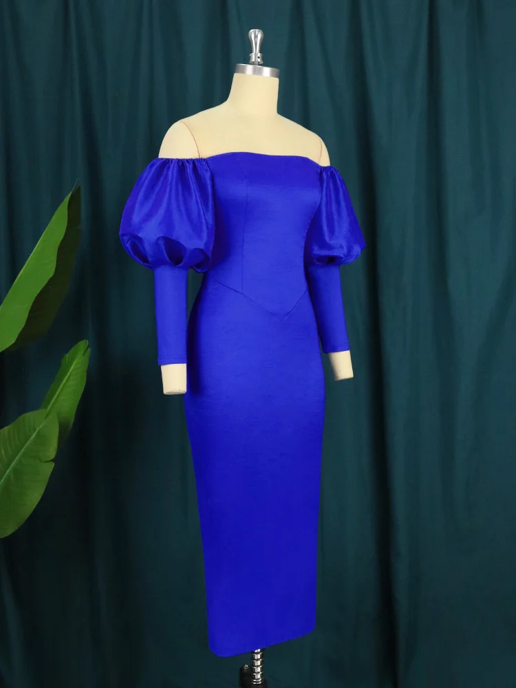 Large Fashion One Shoulder Dress Loose And Comfortable Sexy Bra Wrap Buttock One Step Dress Plus Size Dresses