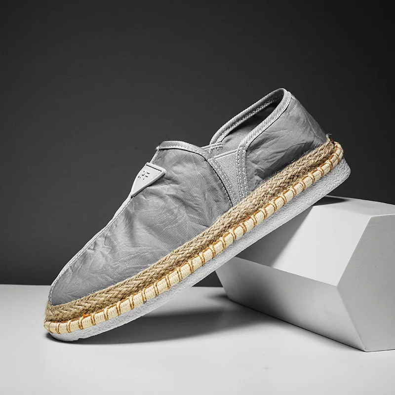 Мужские холщовые туфли эспадрильи летняя дышащая классическая мужская