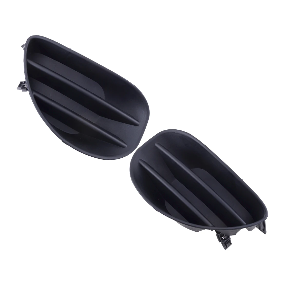 

Black Plastic Car Front Left & Right Lower Fog Light Cover Trim Without Hole Fit for Toyota Yaris Hatchback 2008 2007