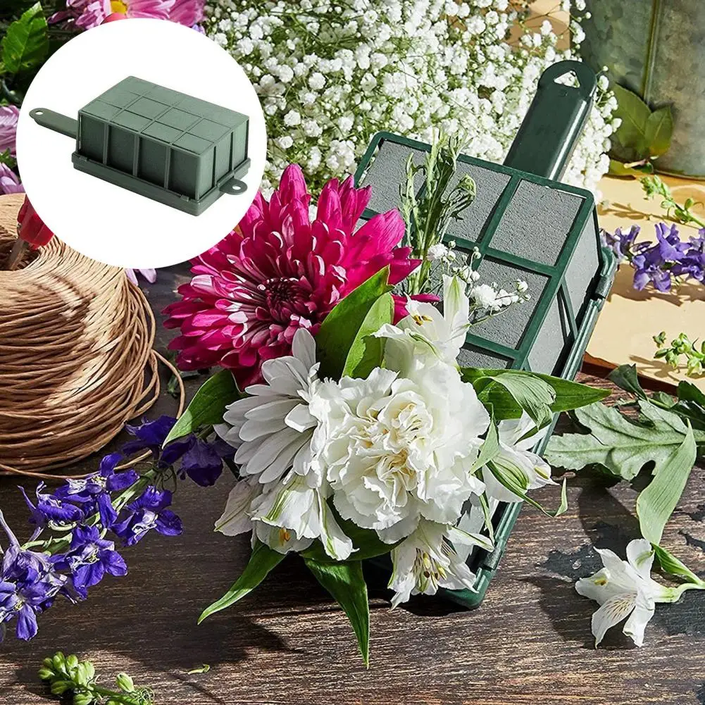 

Flower Arrangement Mud Reusable Retain Moisture Flower Arrangement Rectangular Flower Mud Flower Holder for Wedding