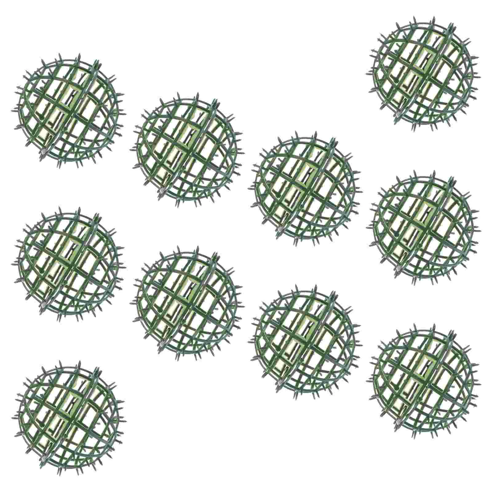 

Topiary Frame Flower Cage Wreath Floral Green Holder Artificial Grass Plastic Support Arrangement Decorative Bouquet 3D Boxwood