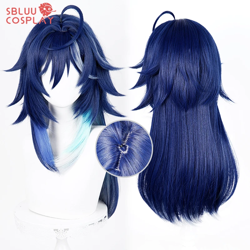 Фото Парик для косплея SBluuCosplay Genshin Impact Ororon, разноцветный, износостойкий, синтетический, аксессуар для Хэллоуина №1