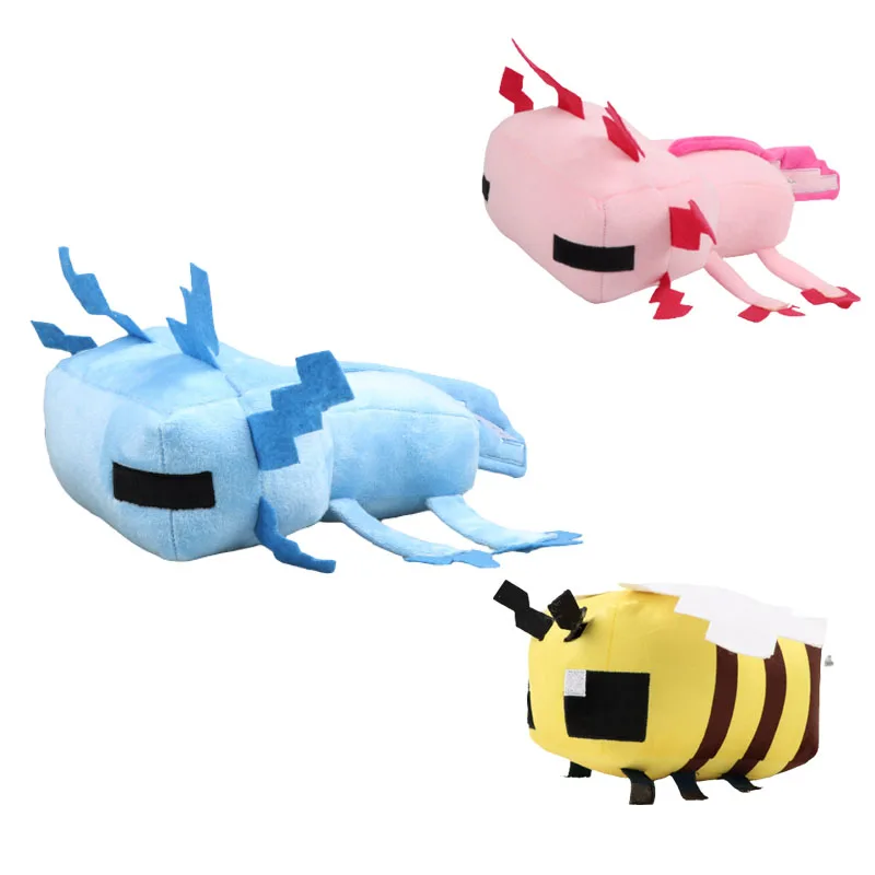 

30cm Blue Axolotl Plush Toys Kawaii Axolotl Stuffed Animal Dolls Soft Game Peluche Birthday Gift for Children Kids Xmas Gift