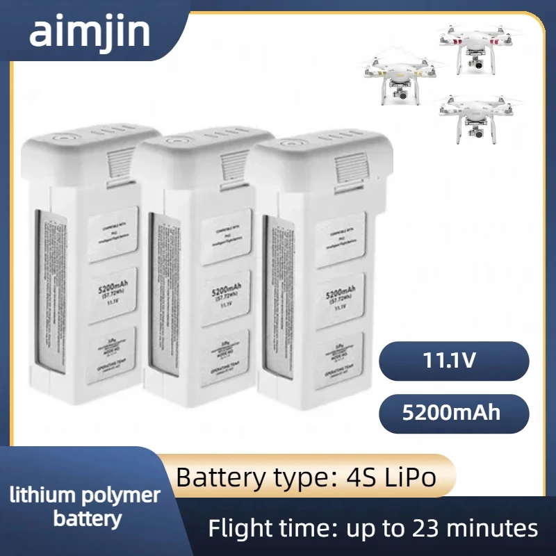 

Литиевая батарея 11,1 В 5200 мАч для квадрокоптера DJI Mirage 2 запасная батарея Втч аксессуары для дрона