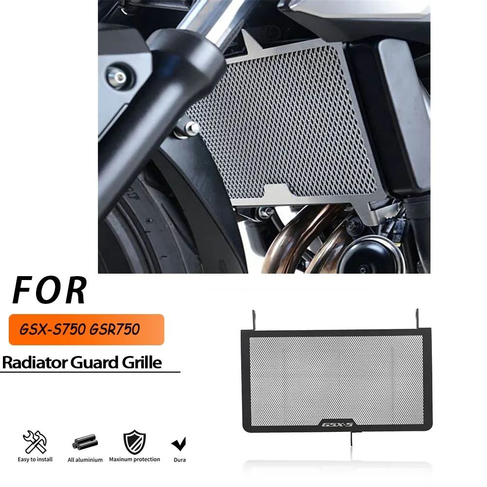 

Radiator Grille Grill Guard Cover Protective For Suzuki GSX-S750 2017-2023 GSR750 ABS Non-ABS 2010-2017