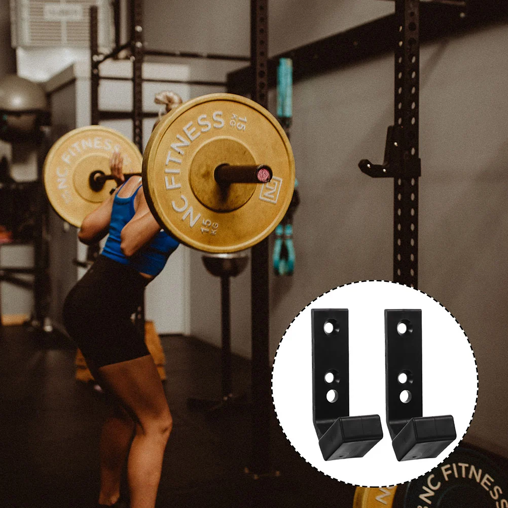 

4 Pcs Workout Heavy Duty Wall Mount Hanger Barbell Holder for Support Storage