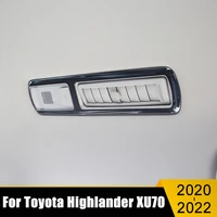 for toyota highlander kluger xu70 2020 2021 2022 stainless steel car internal roof vent frame cover trim sticker accessories