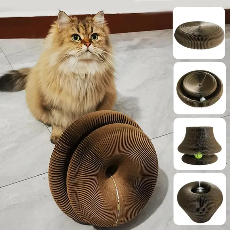 

Cat Scratch Board Mat Scraper Cat Nails Scraper Scratcher Interactive Cardboard Pad Toy For Cat Pet Supplies Furniture Protector