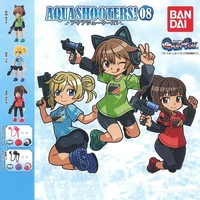 badai original aqua shooters 08 capsule toys kawaii anime figurine movable dress up weapon girl 8 cute gashapon action figure