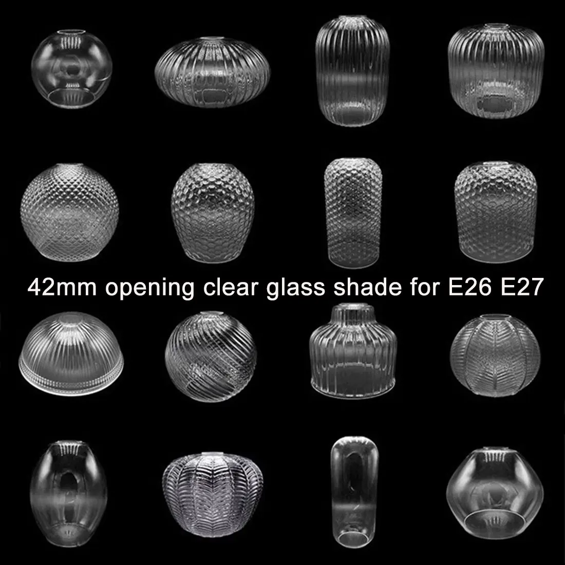 Прозрачный стеклянный абажур для вина