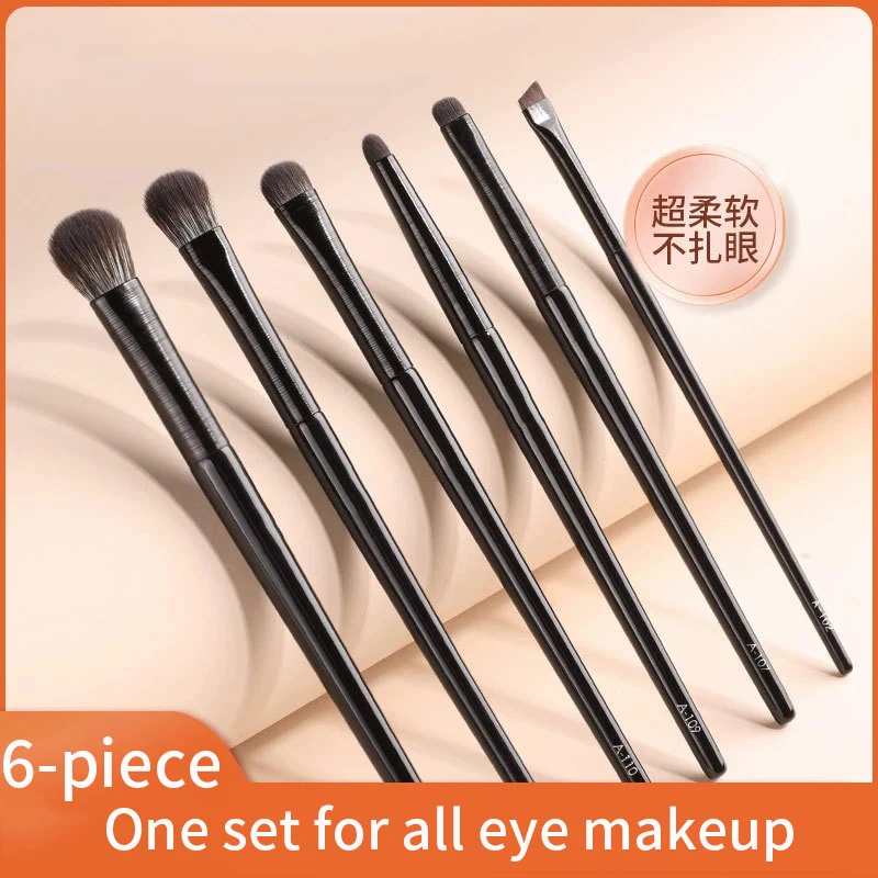 

6Pcs Soft Fluffy Makeup Brushes Set for cosmetics Foundation Blush Powder Eyeshadow Kabuki Blending Makeup brush beauty tool
