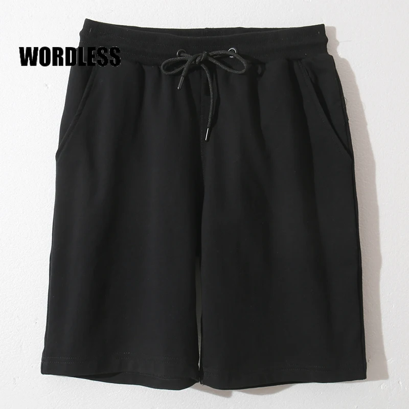

Men's Casual Shorts Summer Fashion Loose Breathable Couple Pure Cotton Sports Shorts Newsolid Color Male Women Beach Shorts