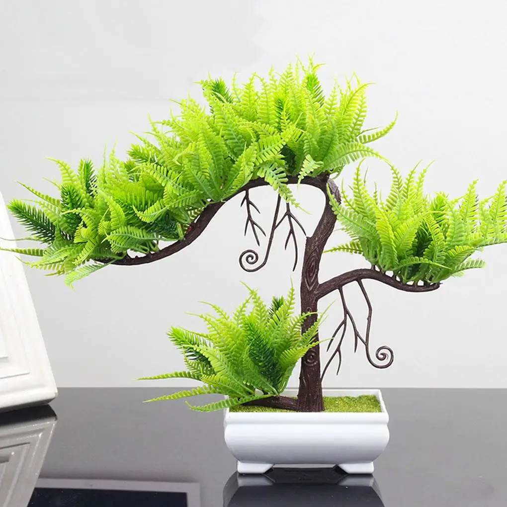 

Artificial Potted Tree Simulation Potted Plant Home Office Table Centerpiece Fake Tree Ornament