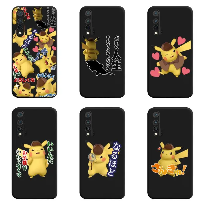 

Cute Cartoon Pokemon Pikachu Phone Case For Huawei Nova 6se 7 7pro 7se honor 7A 8A 7C 9C Play