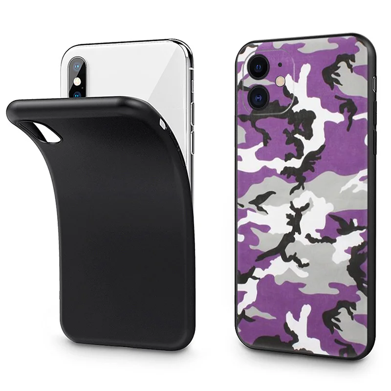 Ультратонкий матовый мягкий Камуфляжный зеленый армейский камуфляжный чехол