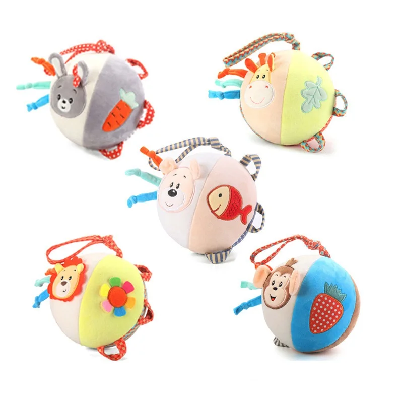 

Baby Balls Rainbow Rattle Toy Soft Plush Ball for Baby Infant Hand Grasp Ball Sensory Development Montessori Toys for Babies 012