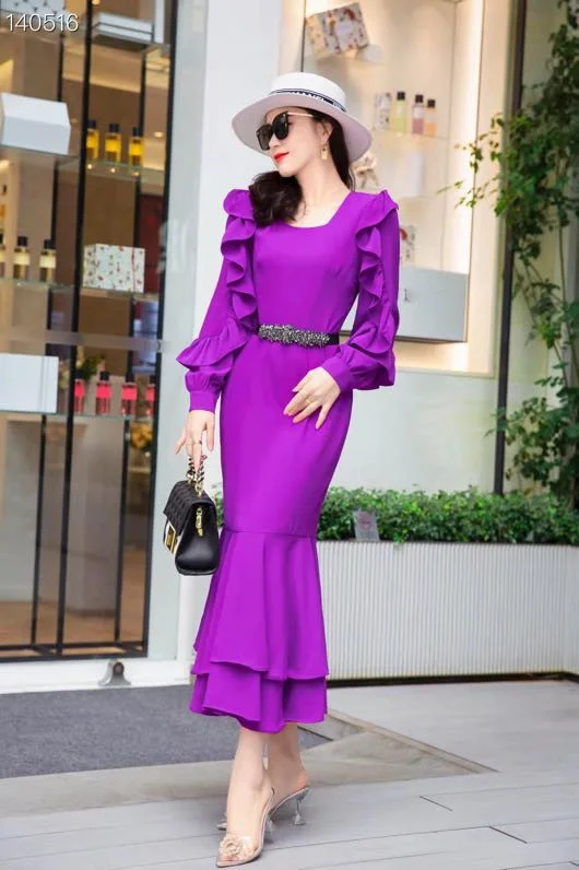 High zc850 quality New Fashion Women 2022 spring Dress Luxury European Design party style dress