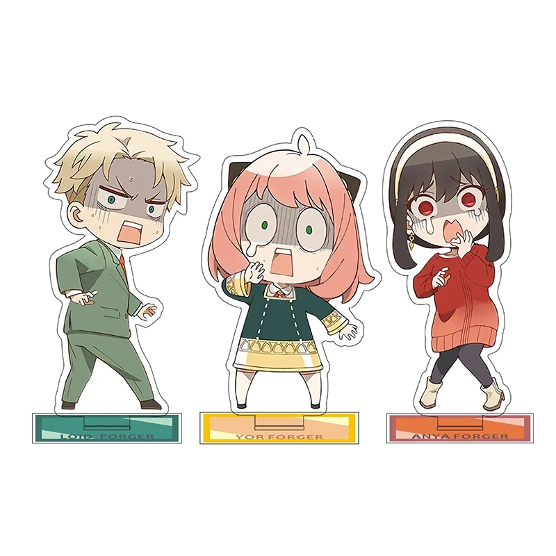 

Anime Spy×Family Acrylic Stand Loid Forger Anya Forger Yor Forger Figure Model Plate Holder Desk Decor Home Decor