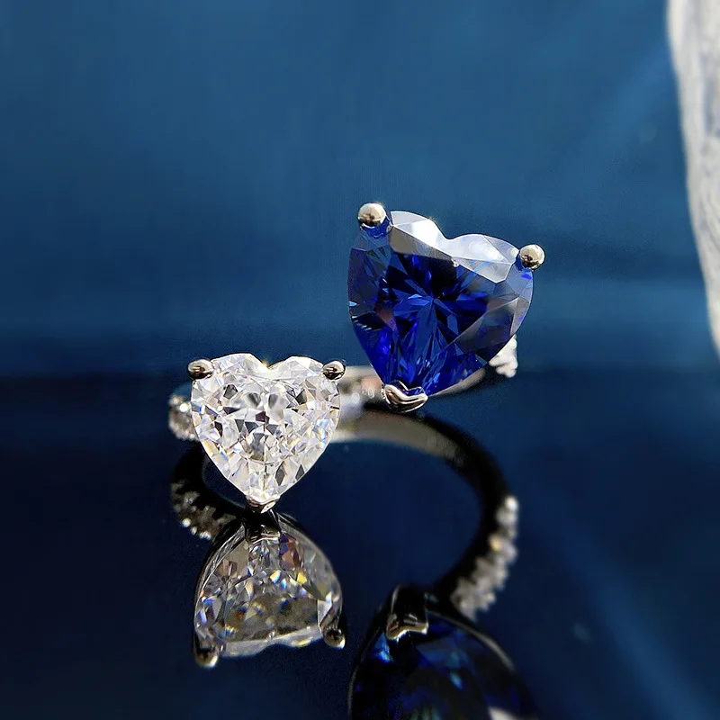 

Женское кольцо с сапфиром, из серебра 925 пробы, 10 х10 мм