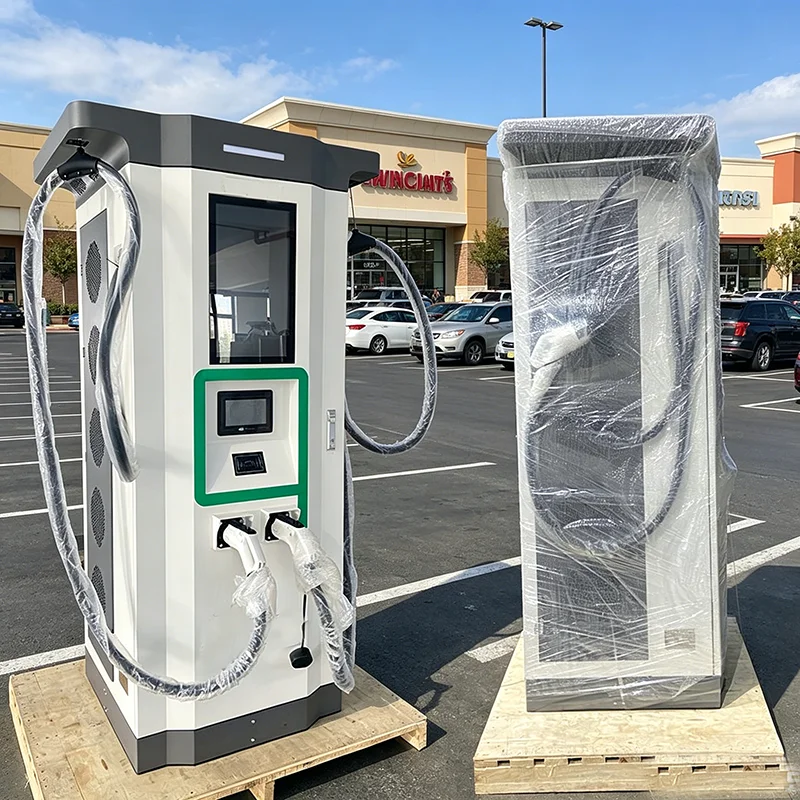 Фото Антивандальная зарядная станция CCS2, быстрое зарядное устройство постоянного тока 200 кВт для городских уличных зарядных точек №1