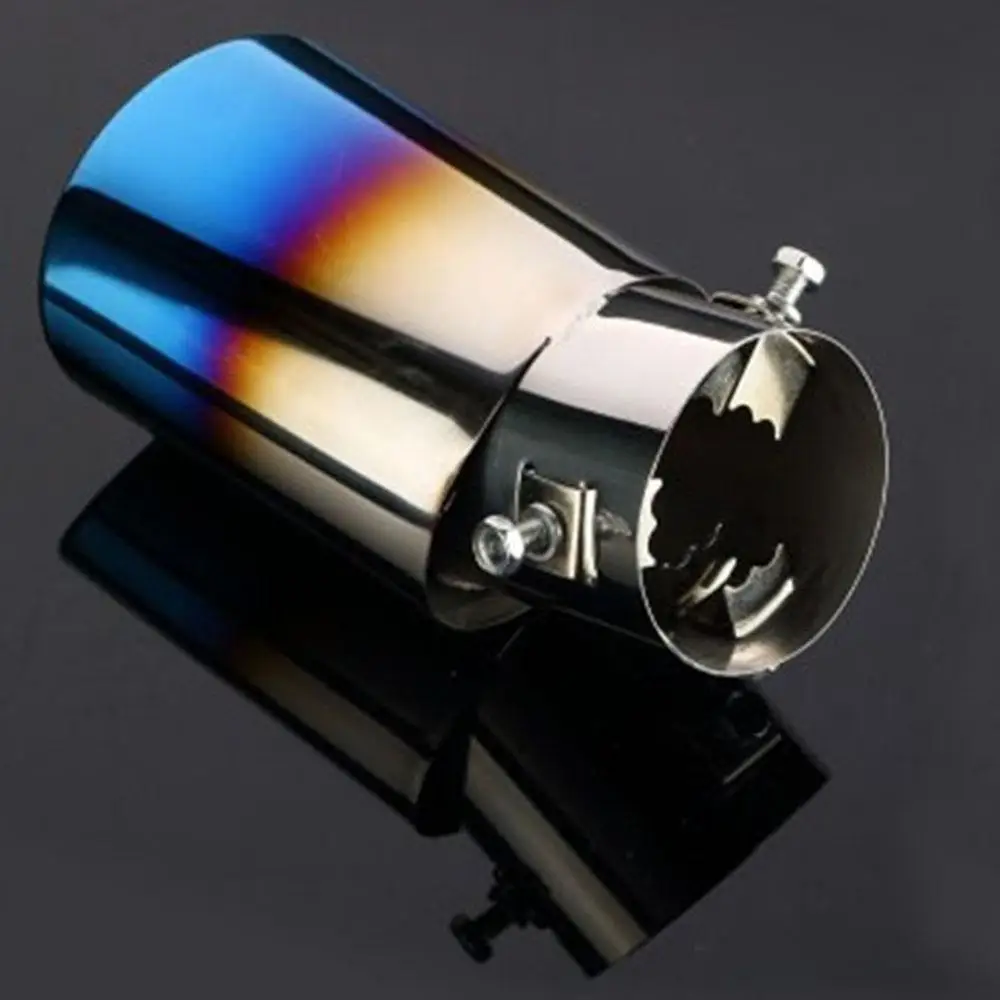 

1X Universal Stainless Steel Automobiles Car Exhaust Muffler Tip pipe For Mazda Citroen Toyota Nissan Ford Chevrolet Kia
