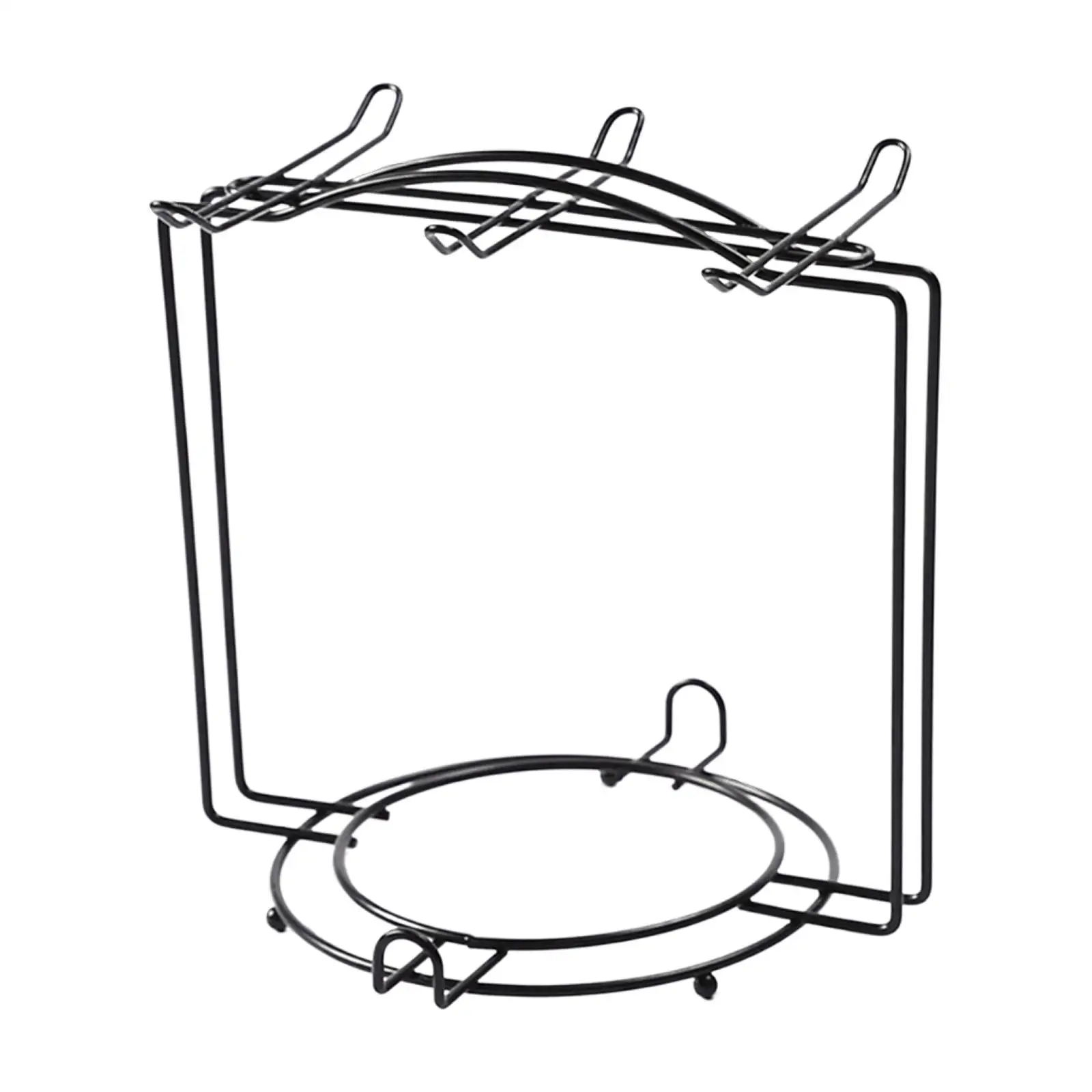 

Metal Coffee Cup and Saucer Display Rack Hold 6 Coffee Cups and 6 Plates Durable Universal Cup Rack for Organizer Ornament Stand