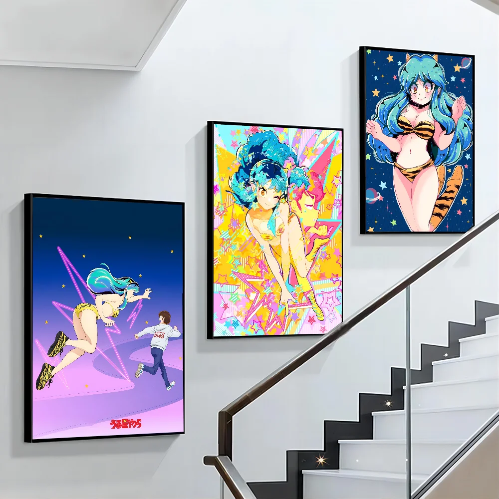 Anime U-Urusei Yatsura Poster Paper Print Home Living Room Bedroom Entrance Bar Cafe Art Painting Decoration