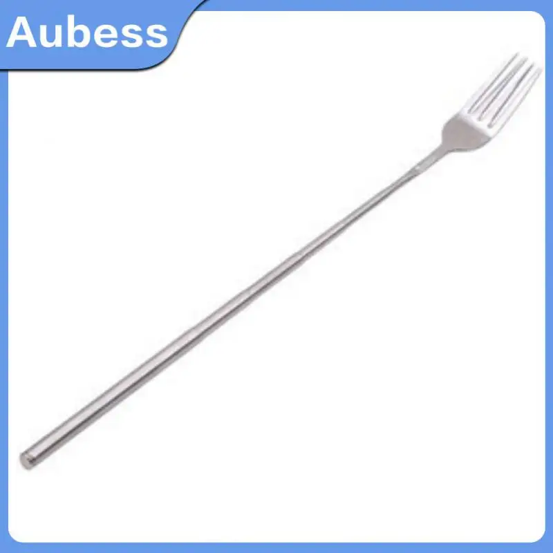 

Telescopic Extendable Food Fork Western Style Long Cutlery Forks Stainless Steel Dinner Set Bbq Kitchen Accessories Long Cutlery