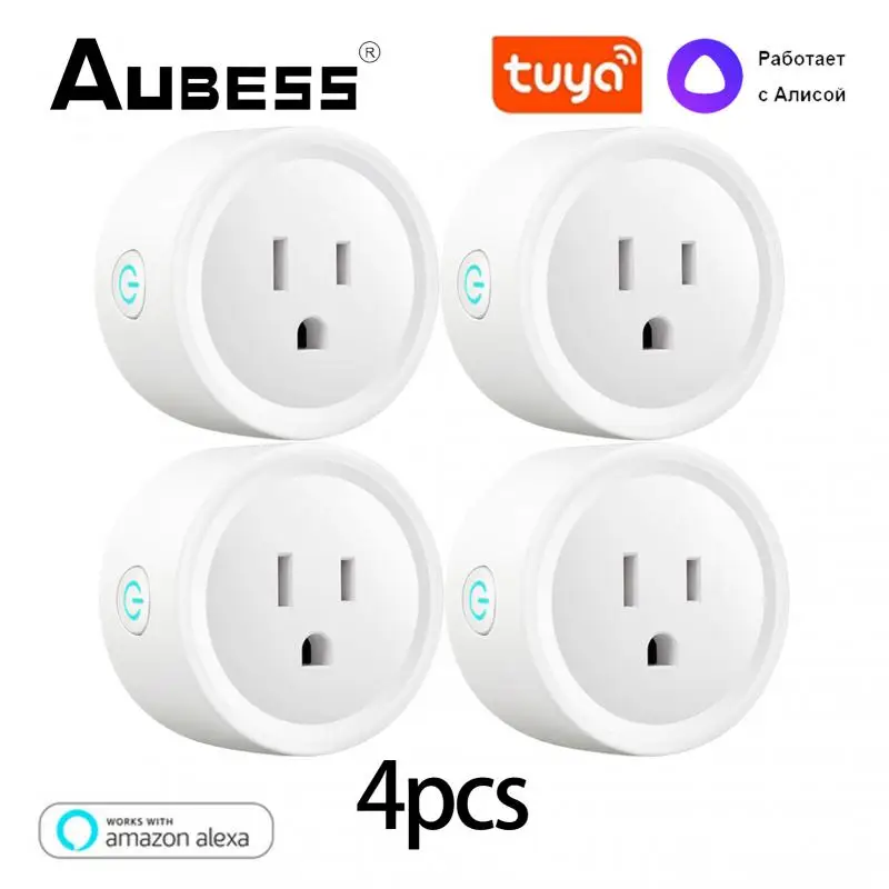 Умная розетка Aubess на 10 А с поддержкой Wi-Fi и голосовым управлением |