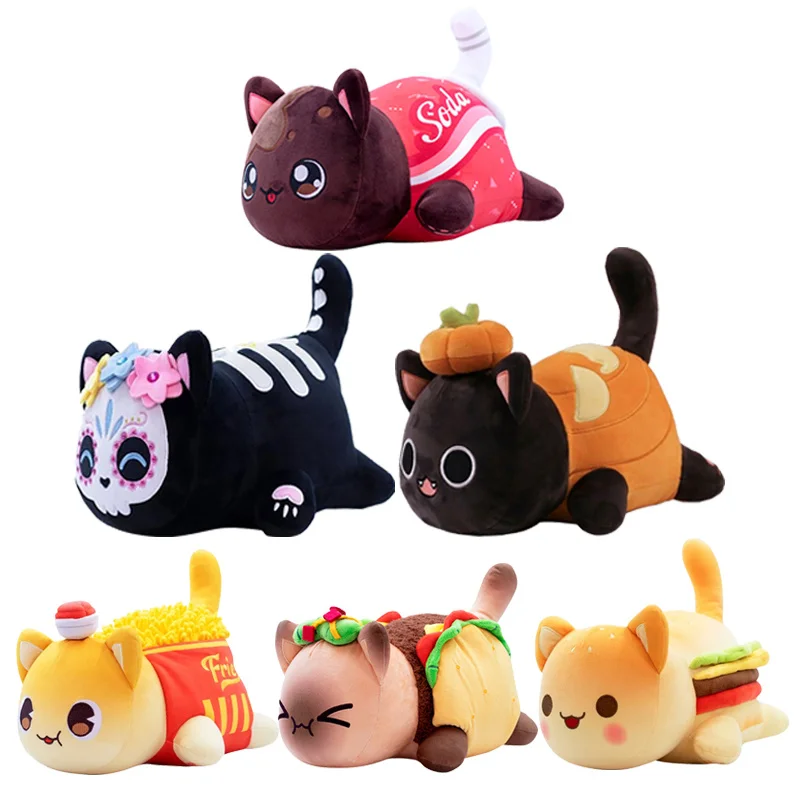 

25cm New Cuddly Cats Plush Pillow Toys Soft Stuffed Toys Cartoon Animal Doll Cushion Christmas Gifts For Kids мягкие игрушки