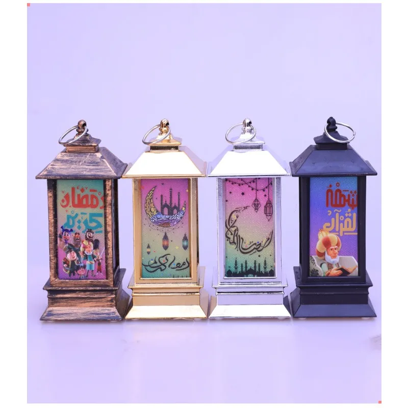 

Ramadan Festival LED Light Ornament Hanging Lantern Eid Mubarak Decorative Led Lights Islam Muslim Holiday Lighting Supplies