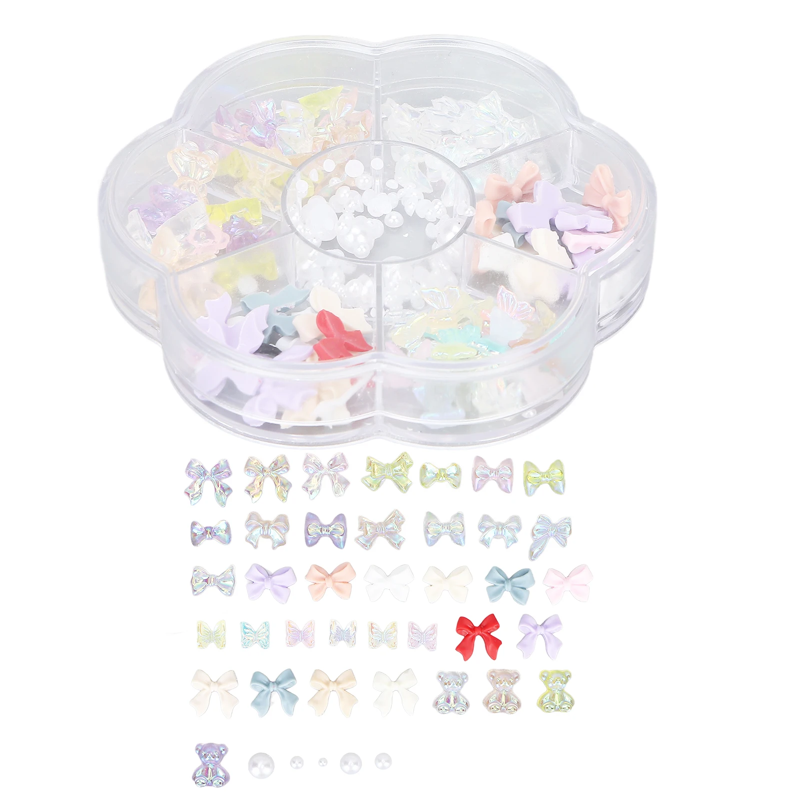 

Fashionable Resin Nail Art Decoration Three Dimensional Shiny DIY Nail Ornament Lovely Gift