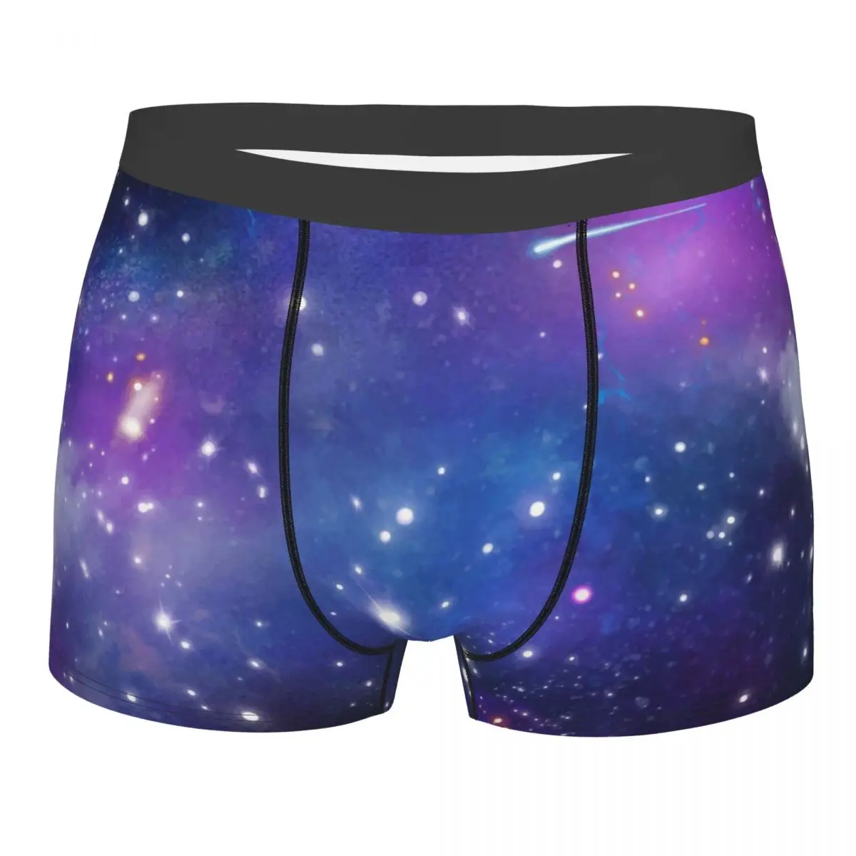 

Male Panties Men's Underwear Boxer Galaxy With Stars Underpants Comfortable Shorts