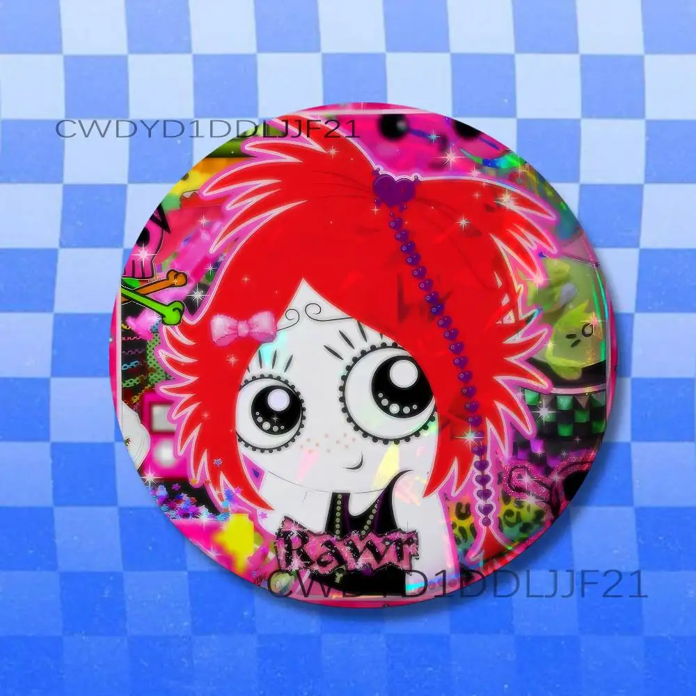 Фото Брошь-значок R-Ruby Gloom в готическом стиле, фигурка, для одежды, рюкзаков, модный милый коллекционный декор для демонстрации №4