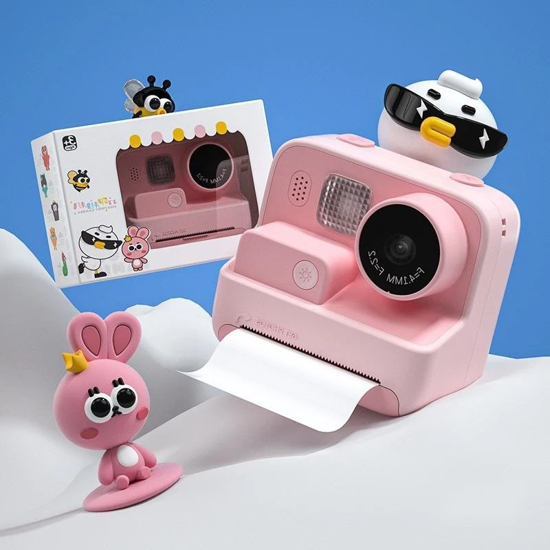 Children Instant Camera Print Camera For Kids 1080P Video Photo Digital Camera With Print Paper Birthday Gift For Child Girl Boy