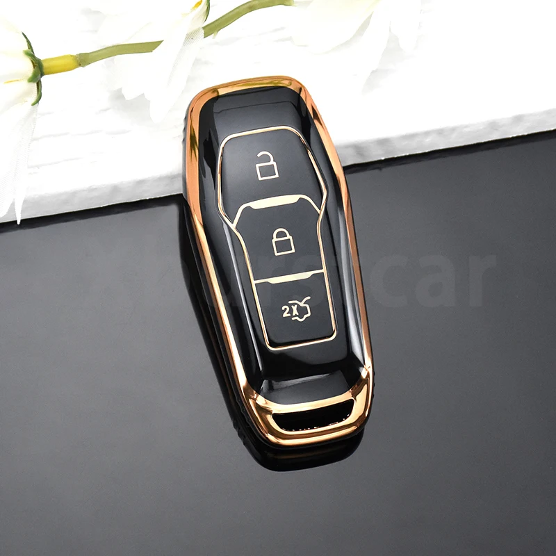 

Автомобильный чехол-брелок для Ford F-150 Mondeo Galaxy S-Max Explorer Ranger 2015 2016 2017 2018 TPU автомобильный чехол для дистанционного ключа