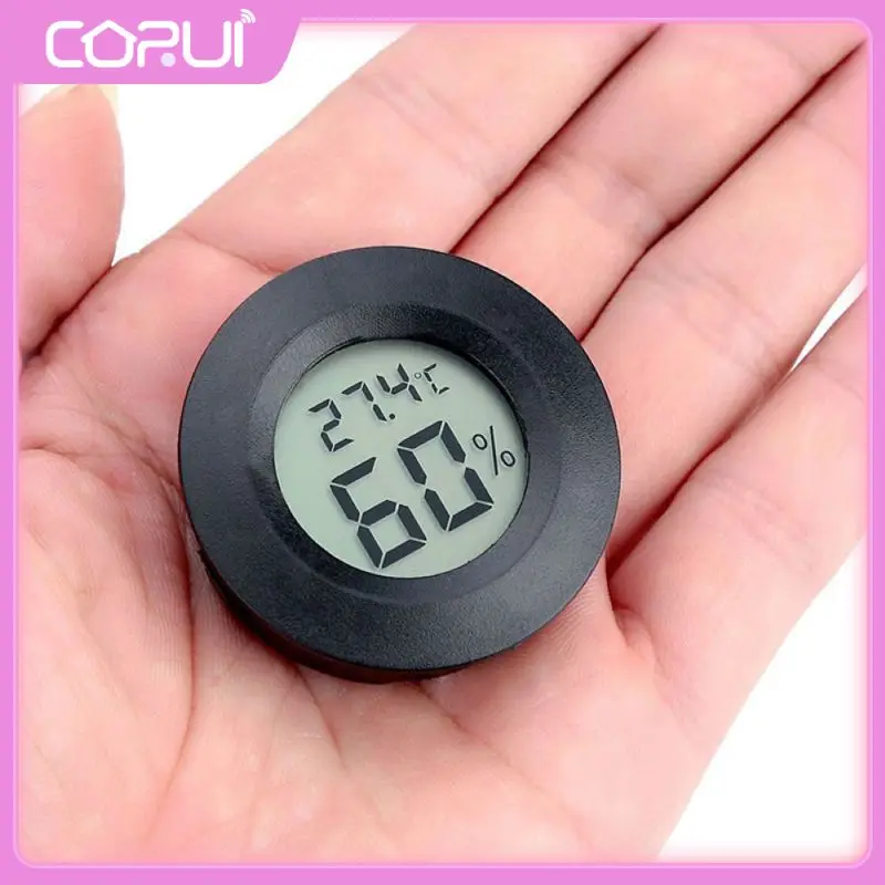 

Electronic Car Thermometer Lcd Display 2in1 Refrigerator Thermometers Humidity Temperature Measuring Indoor Room Instrument Mini
