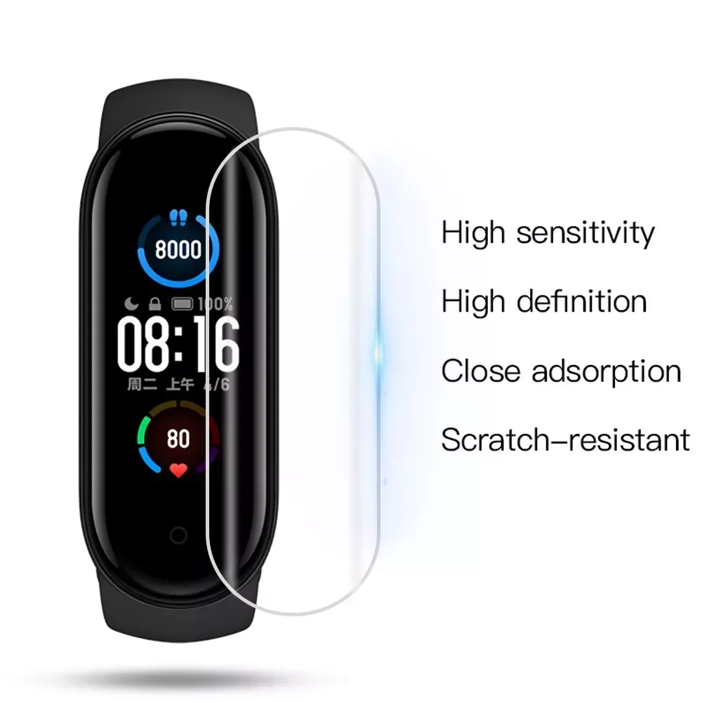 

TPU Soft Protective Film for Xiaomi Band 7 6 5 4 3 Protection Film Cover Screen For Xiaomi M iBand 7 6 5 Band 4 3 Film
