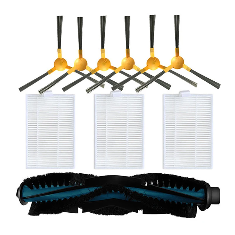 

10Pcs Replacement Kit For Kenmore 31510 Smart Robot Vacuum Cleaner:Roller Brush Side Brush Spare Parts Hepa Filter Packs