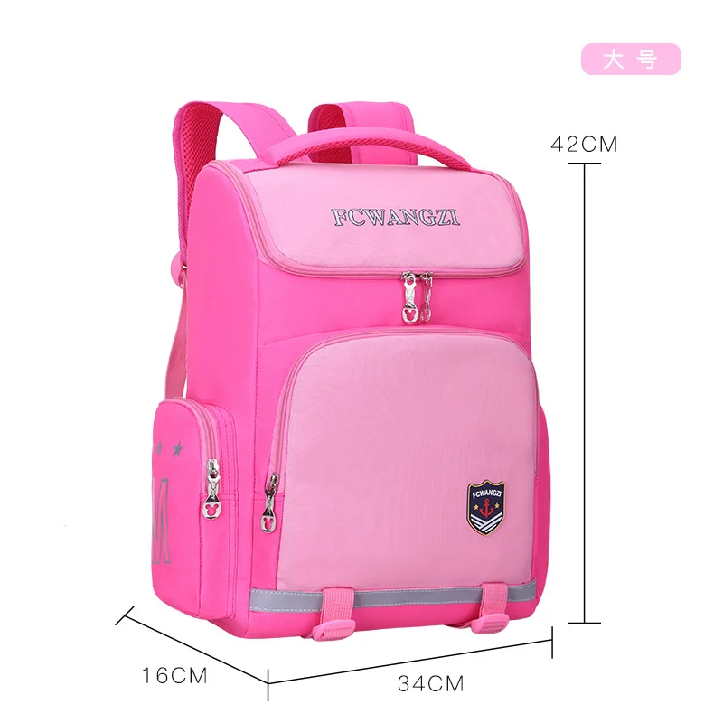 Primary School Students Children Simple Backpacks for Travel New Fashion Panelled Girls Boys High-capacity Schoolbags All-match