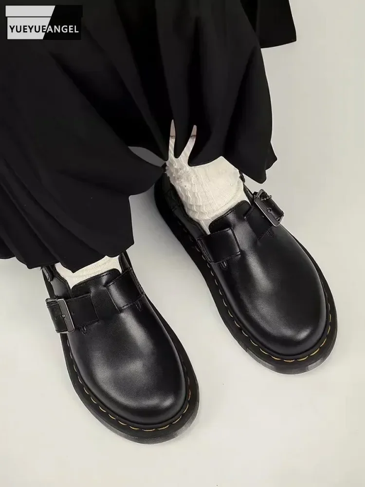 Новые летние мужские сандалии из натуральной кожи воловьей туфли на плоской