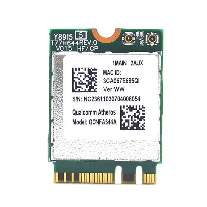 

Беспроводная сетевая карта 802.11AC QCNFA344 Bluetooth-совместимый адаптер NGFF-WWAN Прямая поставка