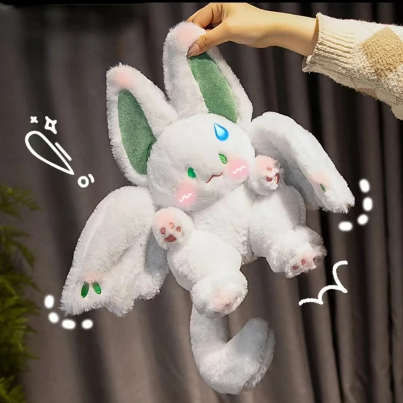 

Magical Spirit Rabbit Plush Toy White Bat Cute Animal Creative Funny Plushie Stuffed Pillow Soft Bunny Kid Girl Birthday Gift