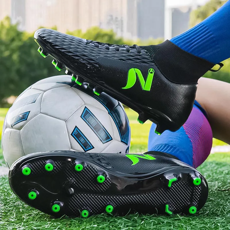 

Модные блестящие кожаные футбольные ботинки Superstar для мужчин и женщин, Длинные спицы, профессиональные кроссовки, футбольные мужские уличные фуксы